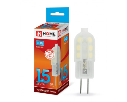Лампа светодиодная LED-JC-VC 1.5Вт 12В G4 4000К 95Лм IN HOME