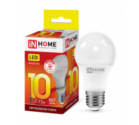 Лампа светодиодная LED-A60-VC 10Вт 230В Е27 3000К 900Лм IN HOME (4690612020204)