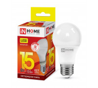 Лампа светодиодная LED-A60-VC 15Вт 230В Е27 3000К 1350Лм IN HOME (4690612020266)