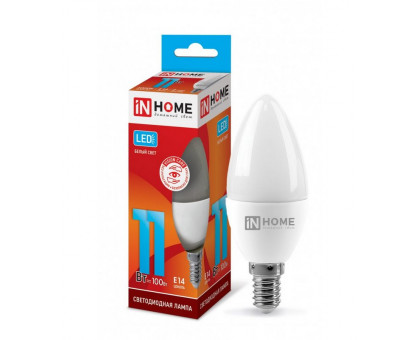 Лампа светодиодная LED-СВЕЧА-VC 11Вт 230В Е14 4000К 990Лм IN HOME (4690612020471)