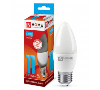 Лампа светодиодная LED-СВЕЧА-VC 11Вт 230В Е27 4000К 990Лм IN HOME (4690612020495)