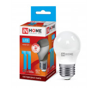 Лампа светодиодная LED-ШАР-VC 11Вт 230В Е27 4000К 990Лм IN HOME (4690612020617)
