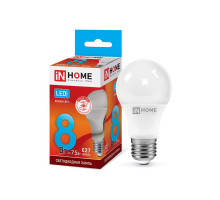 Лампа светодиодная LED-A60-VC 8Вт 230В Е27 4000К 720Лм IN HOME (4690612024028)