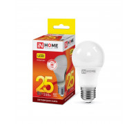 Лампа светодиодная LED-A65-VC 25Вт 230В Е27 3000К 2250Лм IN HOME (4690612024066)