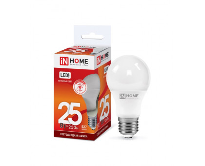 Лампа светодиодная LED-A65-VC 25Вт 230В Е27 6500К 2250Лм IN HOME (4690612024103)