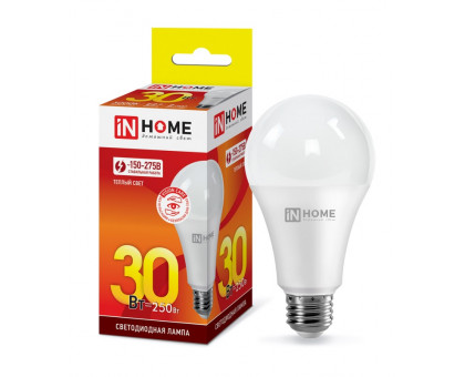 Лампа светодиодная LED-A70-VC 30Вт 230В Е27 3000К 2700Лм IN HOME (4690612024127)