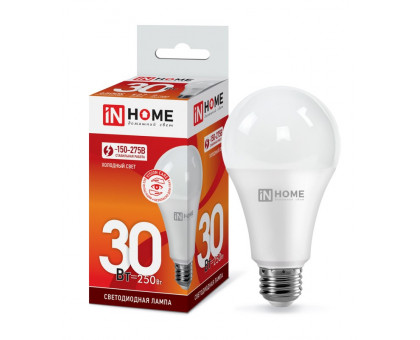 Лампа светодиодная LED-A70-VC 30Вт 230В Е27 6500К 2700Лм IN HOME (4690612024165)