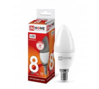 Лампа светодиодная LED-СВЕЧА-VC 8Вт 230В Е14 6500К 720Лм IN HOME (4690612024806)