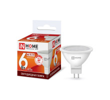 Лампа светодиодная LED-JCDR-VC 6Вт 230В GU5.3 6500К 530Лм IN HOME (4690612030739)