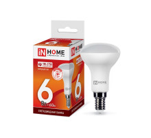 Лампа светодиодная LED-R50-VC 6Вт 230В Е14 6500К 530Лм IN HOME (4690612031156)
