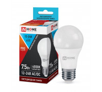 Лампа светодиодная низковольтная LED-MO-PRO 7,5Вт 12-24В Е27 4000К 600Лм IN HOME
