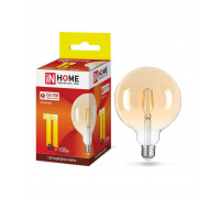 Лампа светодиодная LED-GL-125-deco gold 11Вт 230В Е27 3000К 990Лм золотистая IN HOME (4690612036489)