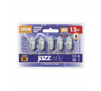 Светодиодная (LED) лампа Jazzway PLED-G4/ BL5 ( 5ламп!) 1.5w 3000K 1220  12V AC/DC