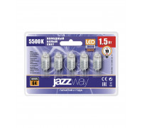 Светодиодная (LED) лампа Jazzway PLED-G4/ BL5 ( 5ламп!) 1.5w 5500K 1220  12V AC/DC