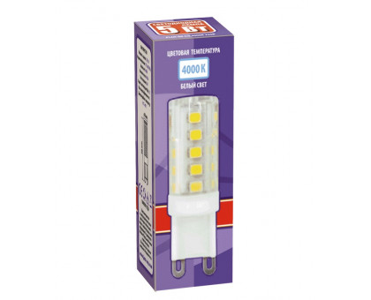 Светодиодная (LED) лампа Jazzway PLED-G9 5w 4000K 320Lm 175-240V (пластик d16*50мм) (1032133B)