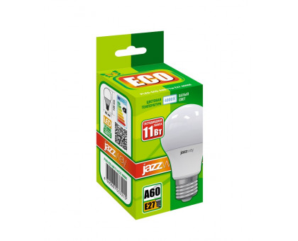 Светодиодная (LED) лампа Jazzway PLED-ECO-A60 11w E27 4000K 840Lm 220V/50Hz (1033215)