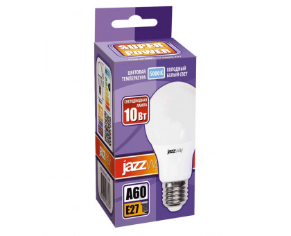 Светодиодная (LED) лампа Jazzway PLED-SP A60 10w E27 5000K  230/50 (1033727)