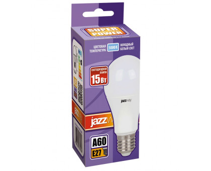 Светодиодная (LED) лампа Jazzway PLED-SP A60 15w E27 5000K 230/50 (2853035)