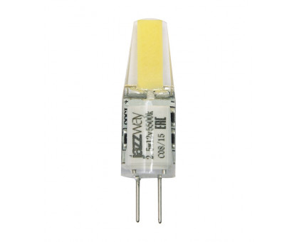 Светодиодная (LED) лампа Jazzway PLED-G4 COB 2.5w 200Lm 3000K 12В (силикон 10*39мм) (LED dri