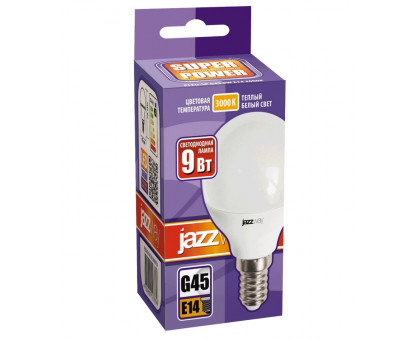 Светодиодная (LED) лампа Jazzway PLED-SP G45 9Вт E14 3000K (2859570A)