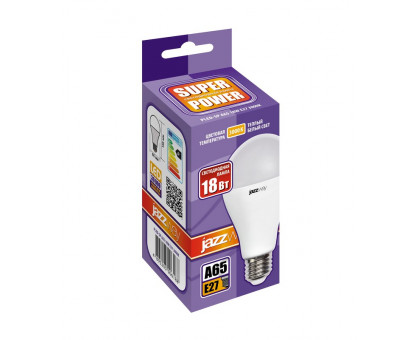 Светодиодная (LED) лампа Jazzway PLED-SP A65 18w 3000K E27 (5006188)