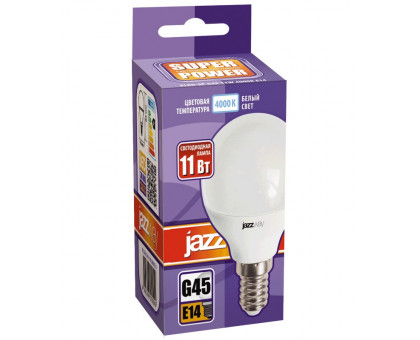 Светодиодная (LED) лампа Jazzway PLED-SP G45 11w E14 4000K 230/50 (5019270)