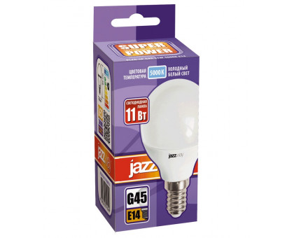 Светодиодная (LED) лампа Jazzway PLED-SP G45 11w E14 5000K 230/50 (5019300)