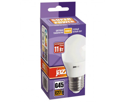 Светодиодная (LED) лампа Jazzway PLED-SP G45 11w E27 3000K 230/50 (5019331)
