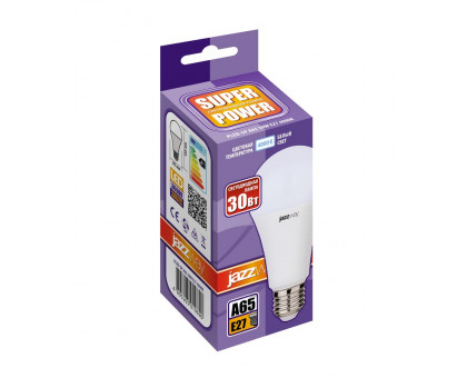 Светодиодная (LED) лампа Jazzway PLED-SP A65 30w E27 4000K 230/50 (5019690)