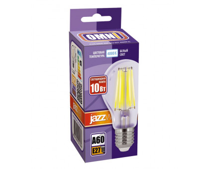Светодиодная (LED) лампа Jazzway PLED OMNI A60 10w E27 4000K CL 230/50 (5021785)
