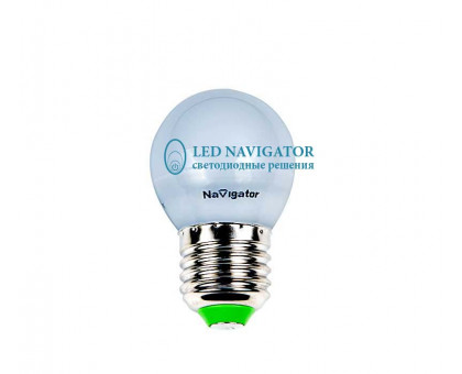 Светодиодная (LED) лампа Navigator NLL-P-G45-5-230-4K-E27 5Вт Е27 Шар (94479) Холодный белый свет