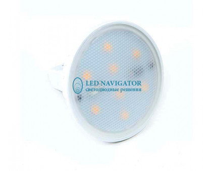 Низковольтная светодиодная (LED) лампа Navigator NLL-MR16-5-12-3K-GU5.3 5Вт GU5.3 Рефлектор (94262) Теплый белый свет