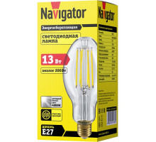 Светодиодная (LED) лампа Navigator 14 338 NLL-ED75-13-230-840-Е27-CL 13 Вт Е27 Эллипсоидная Холодный белый