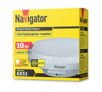 Светодиодная (LED) лампа Navigator NLL-GX53-10-230-2.7K 10Вт GX53 Таблетка (61016) Теплый белый свет