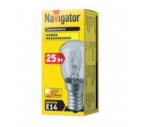 Лампа накаливания Navigator 61 204 NI-T26-25-230-E14-CL Е14 Трубчатая 25 Вт