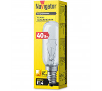 Лампа накаливания Navigator 61 206 NI-T25L-40-230-E14-CL Е14 Трубчатая 40 Вт