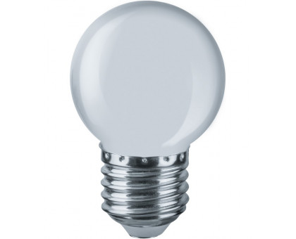 Светодиодная (LED) лампа Navigator 61 243 NLL-G45-1-230-W-E27 1 Вт Е27 Шар Белый