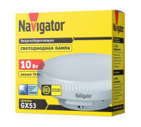 Светодиодная (LED) лампа Navigator NLL-GX53-10-230-6.5K 10Вт GX53 Таблетка (61246) Дневной белый свет