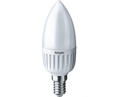 Светодиодная (LED) лампа Navigator 61 249 NLL-P-C37-5-230-6.5K-E14-FR 5 Вт Е14 Свеча Дневной белый