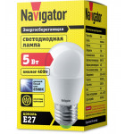 Светодиодная (LED) лампа Navigator 61 253 NLL-P-G45-5-230-6.5K-E27 5 Вт Е27 Шар Дневной белый