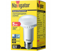 Светодиодная (LED) лампа Navigator 61 256 NLL-R63-5-230-6.5K-E27 5 Вт Е27 Рефлектор Дневной белый