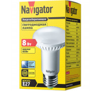 Светодиодная (LED) лампа Navigator 61 257 NLL-R63-8-230-6.5K-E27 8 Вт Е27 Рефлектор Дневной белый