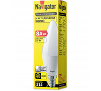 Светодиодная (LED) лампа Navigator 61 325 NLL-C37-8.5-230-4K-E14-FR 8,5 Вт Е14 Свеча Холодный белый