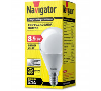 Светодиодная (LED) лампа Navigator 61 334 NLL-G45-8.5-230-4K-E14 8,5 Вт Е14 Шар Холодный белый