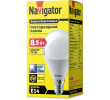 Светодиодная (LED) лампа Navigator 61 335 NLL-G45-8.5-230-6.5K-E14 8,5 Вт Е14 Шар Дневной белый