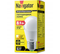 Светодиодная (LED) лампа Navigator 61 336 NLL-G45-8.5-230-2.7K-E27 8,5 Вт Е27 Шар Теплый белый