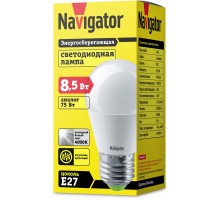 Светодиодная (LED) лампа Navigator 61 337 NLL-G45-8.5-230-4K-E27 8,5 Вт Е27 Шар Холодный белый
