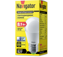 Светодиодная (LED) лампа Navigator 61 338 NLL-G45-8.5-230-6.5K-E27 8,5 Вт Е27 Шар Дневной белый