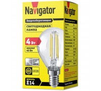 Светодиодная (LED) лампа Navigator 61 342 NLL-F-G45-4-230-4K-E14 4 Вт Е14 Шар Холодный белый