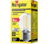 Светодиодная (LED) лампа Navigator 61 343 NLL-F-G45-4-230-4K-E27 4 Вт Е27 Шар Холодный белый